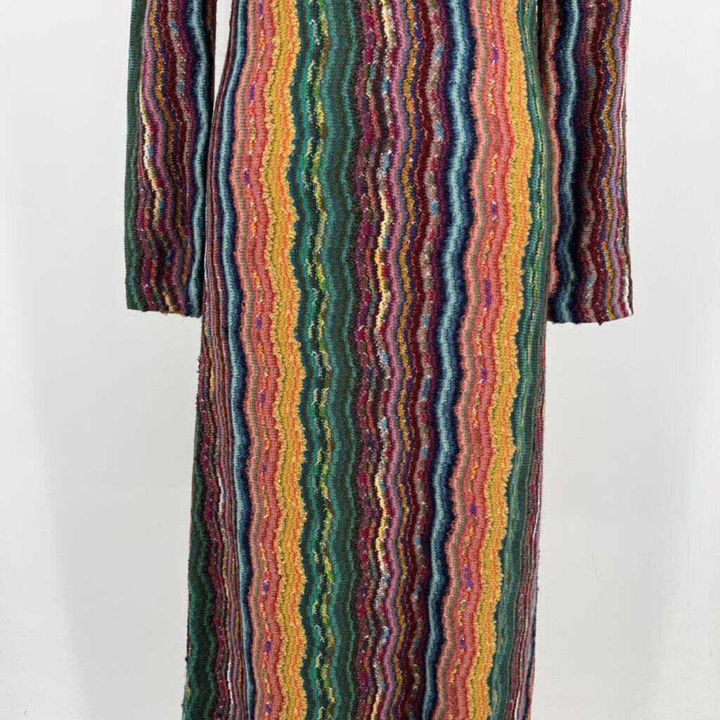 MB Marble L/s Knit Stripe Dress