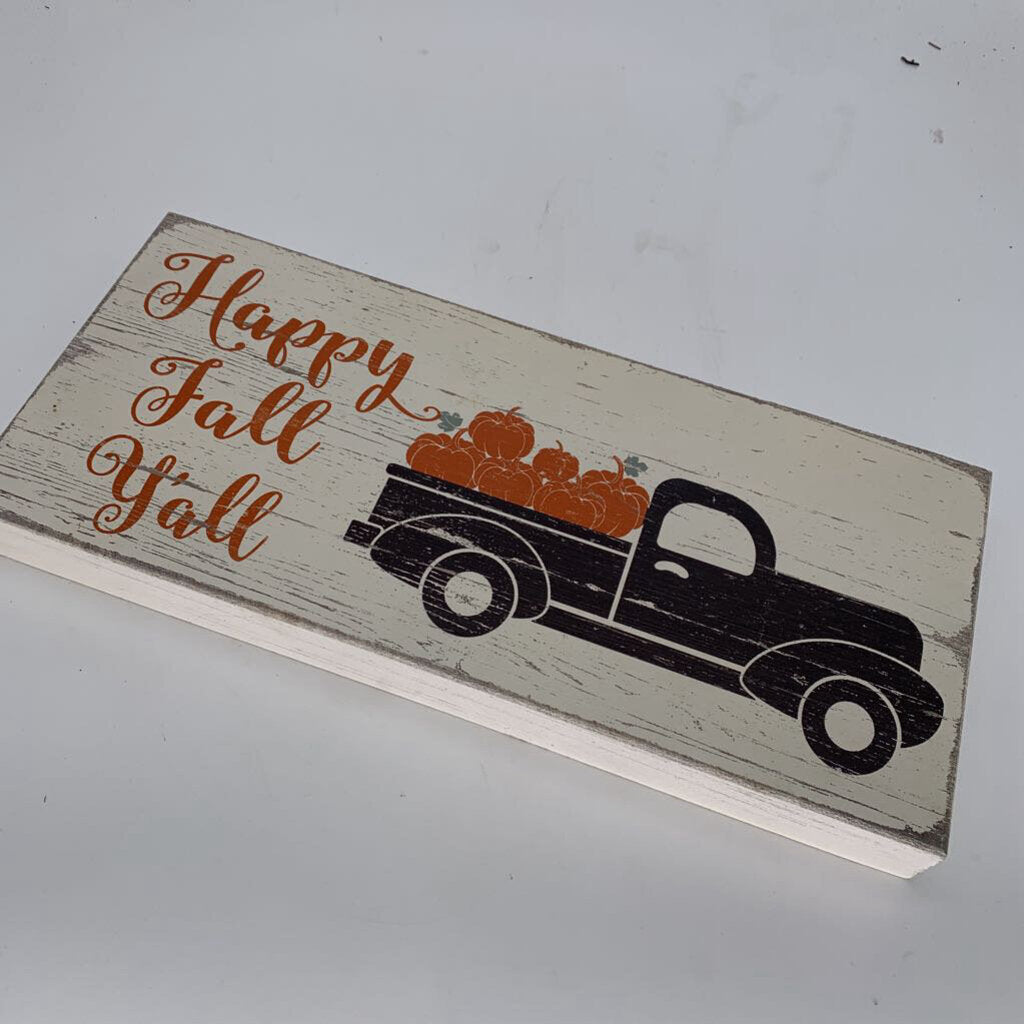 Happy Fall Y'all Sign
