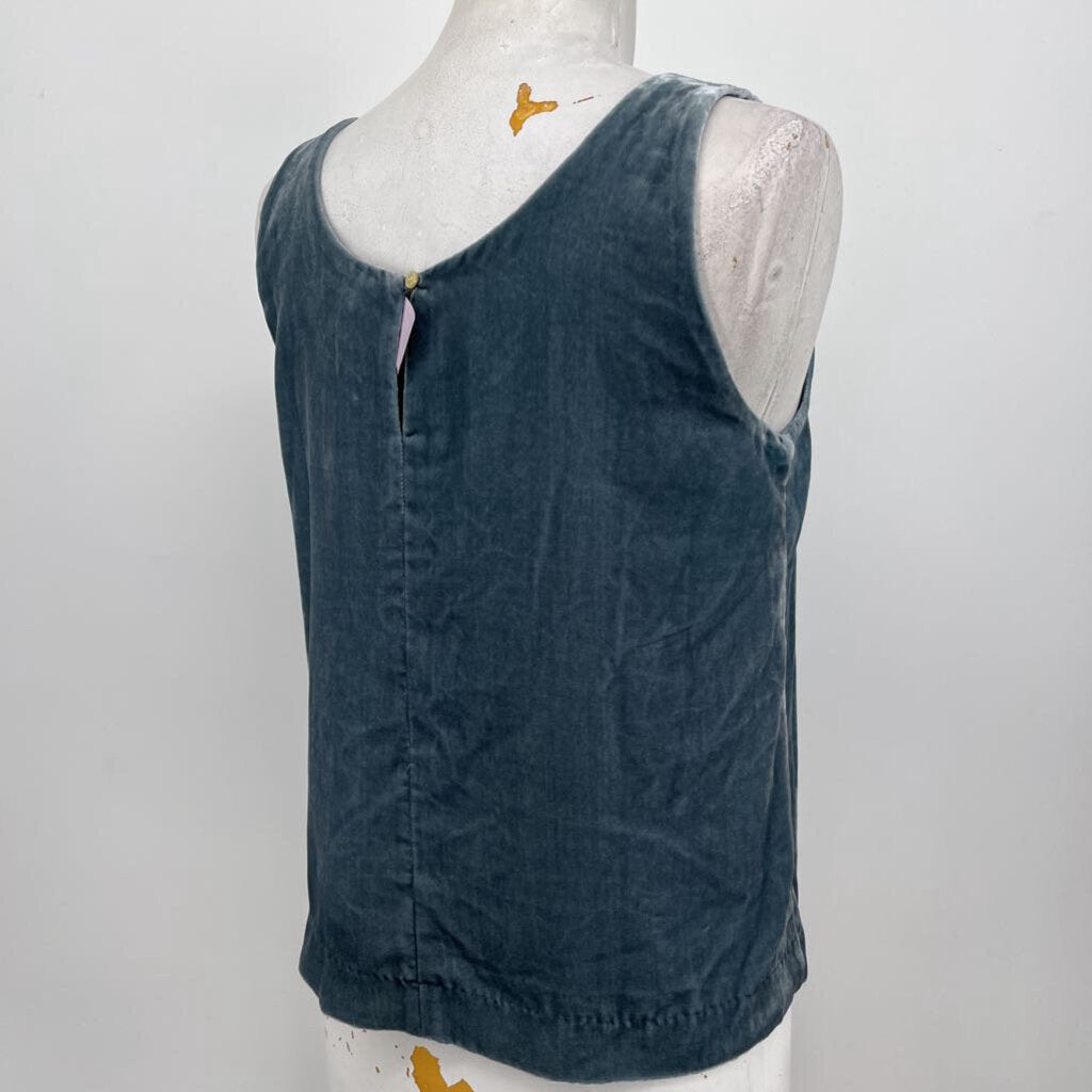 J Crew Slvls Velvet Shirt