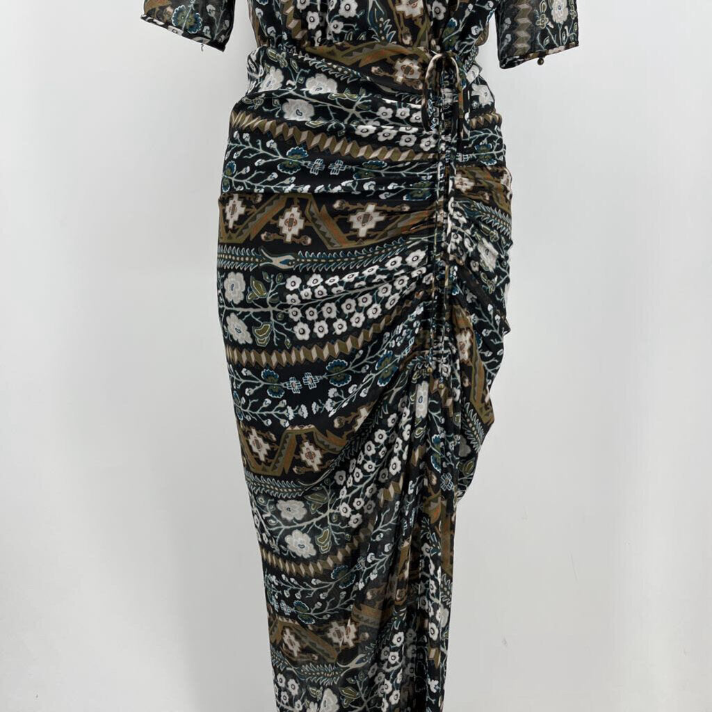 Veronica Beard S/s Floral Maxi Dress AS IS