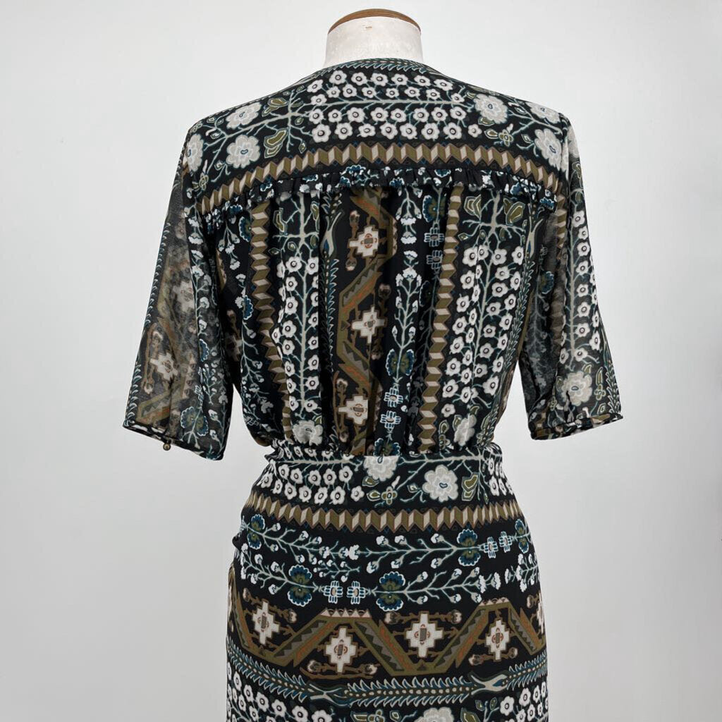 Veronica Beard S/s Floral Maxi Dress AS IS