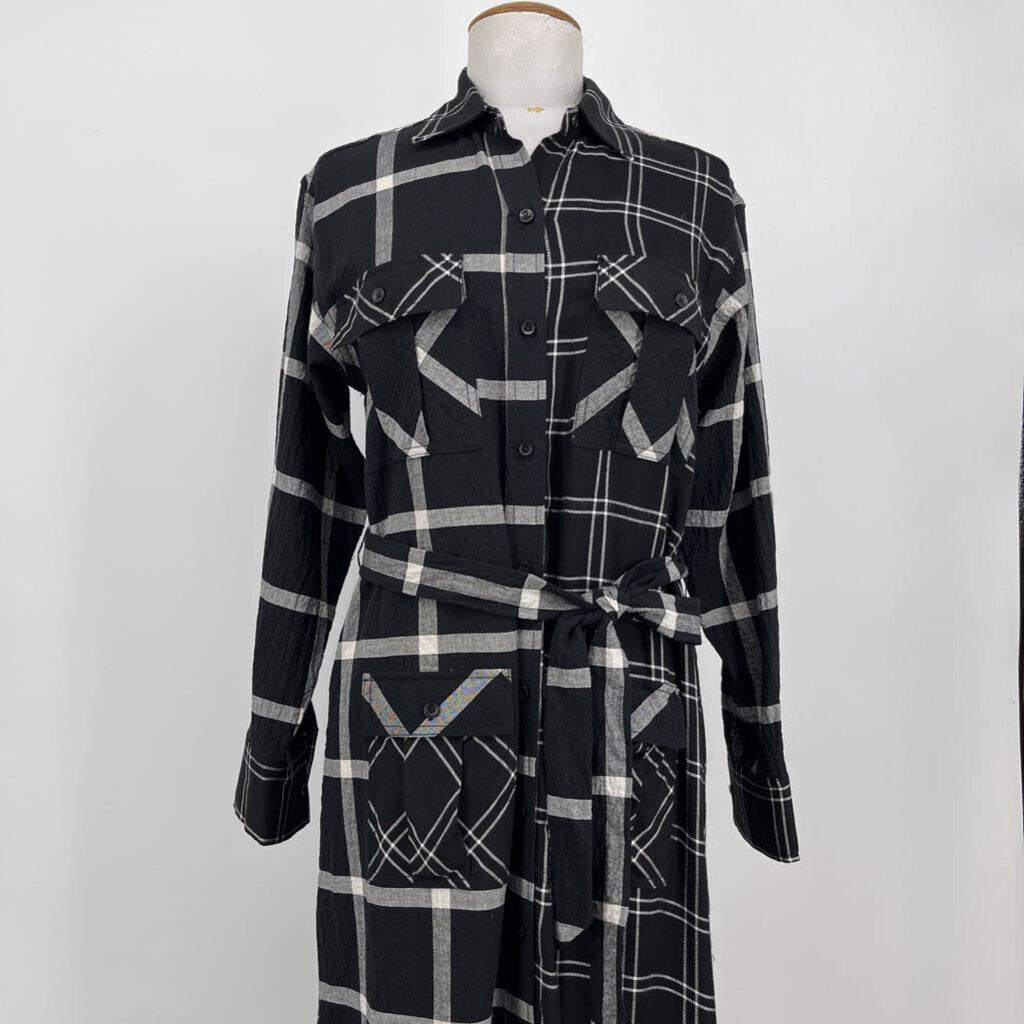 Current Elliott L/s Plaid Dress