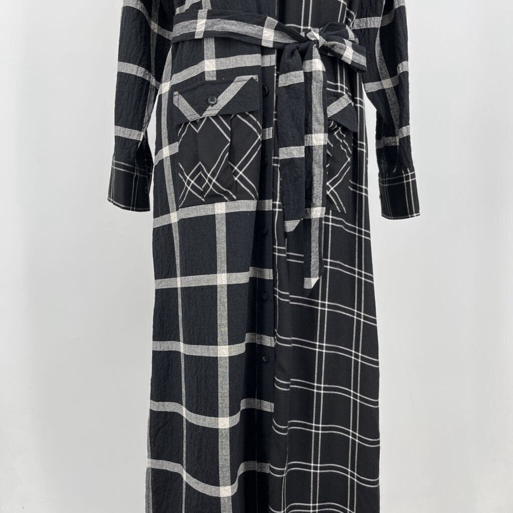 Current Elliott L/s Plaid Dress