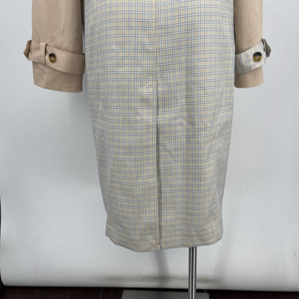 Avec Les Filles Plaid Trench Coat