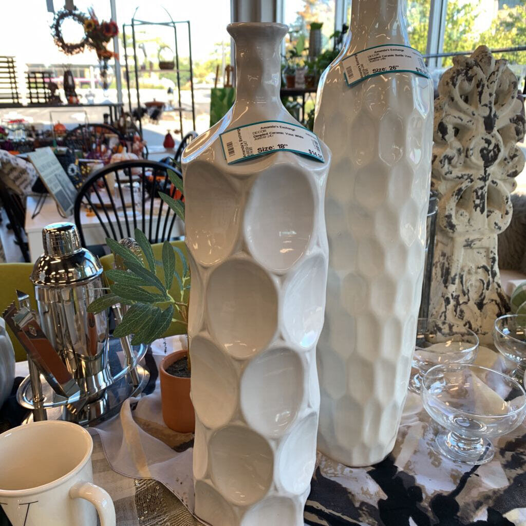 Dimpled Ceramic Vase