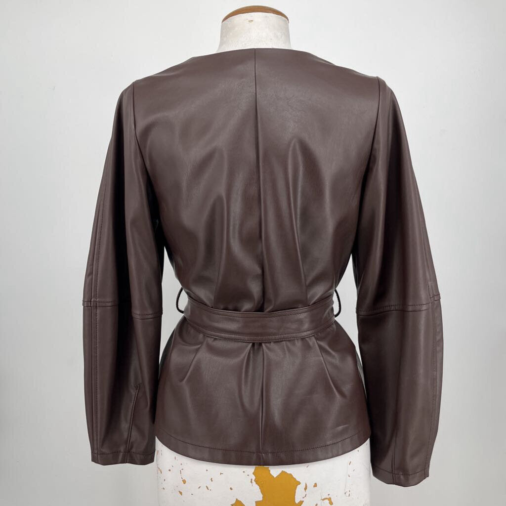 Banana Republic Faux Leather Shirt