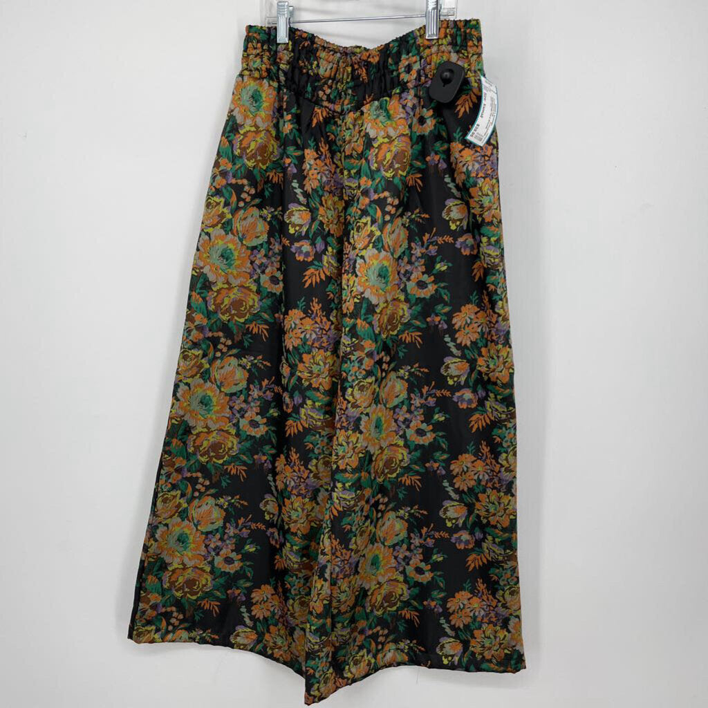Anthropologie Floral Brocade Pants