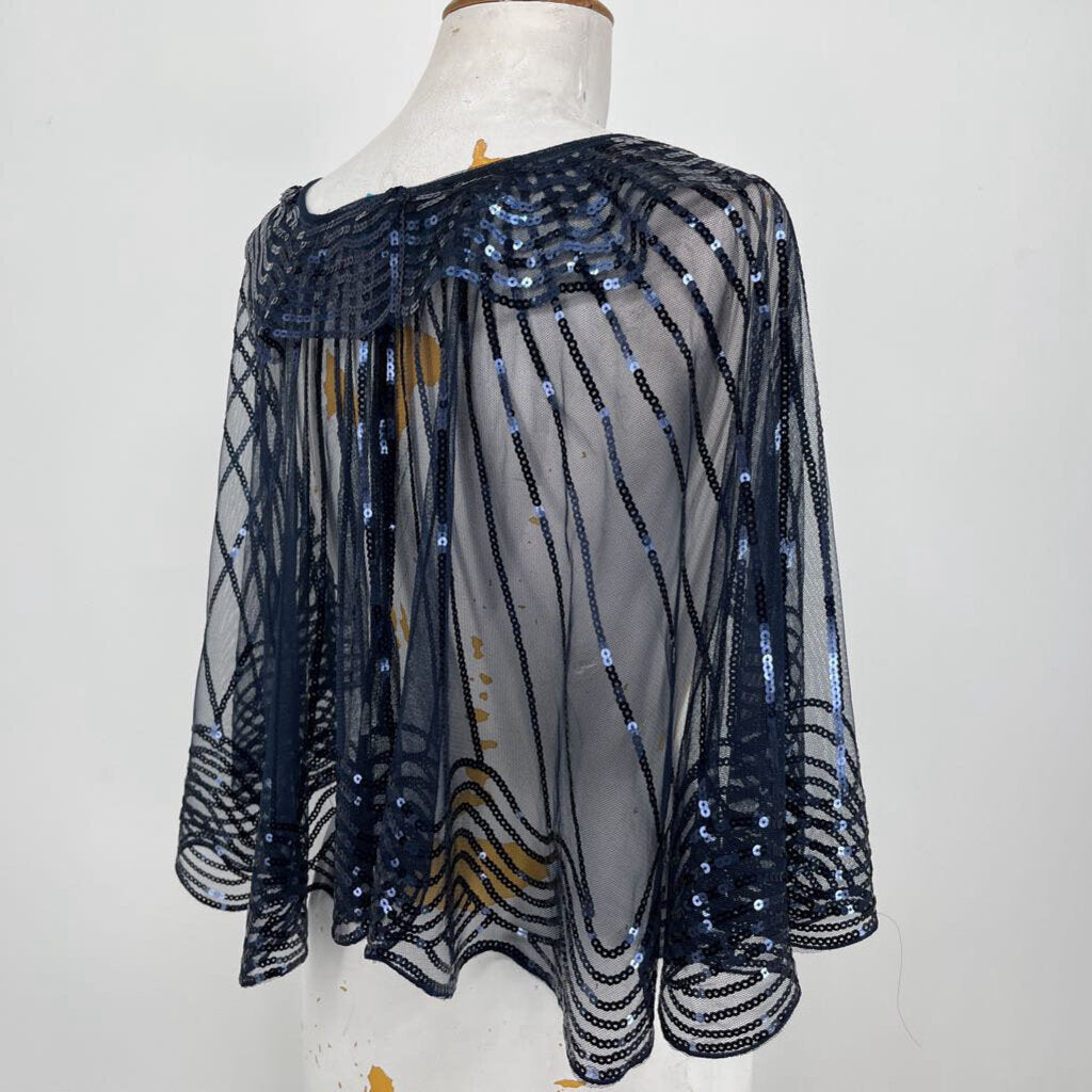 Sheer Sequin Cape