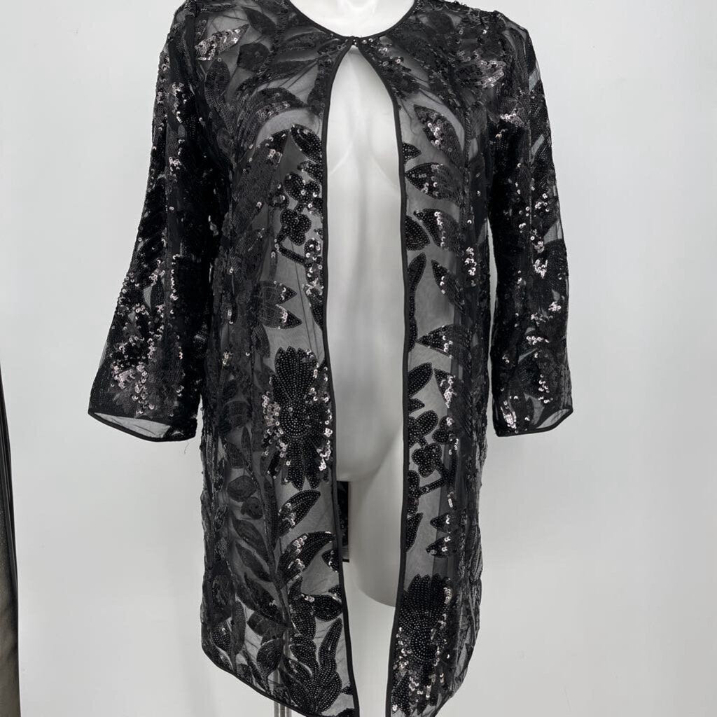 Chicos Sheer Sequin Evening Jacket