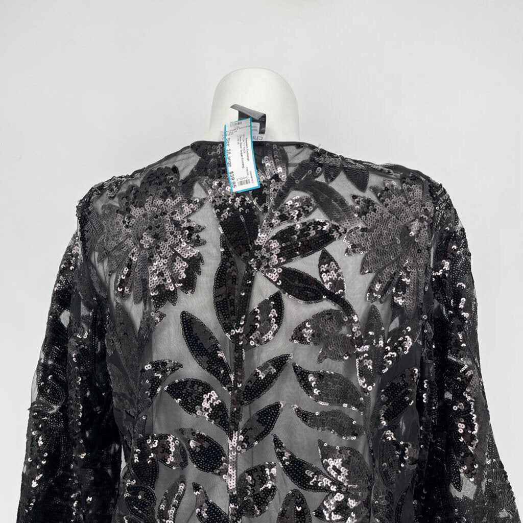 Chicos Sheer Sequin Evening Jacket