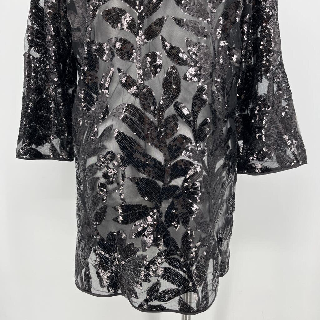 Chicos Sheer Sequin Evening Jacket