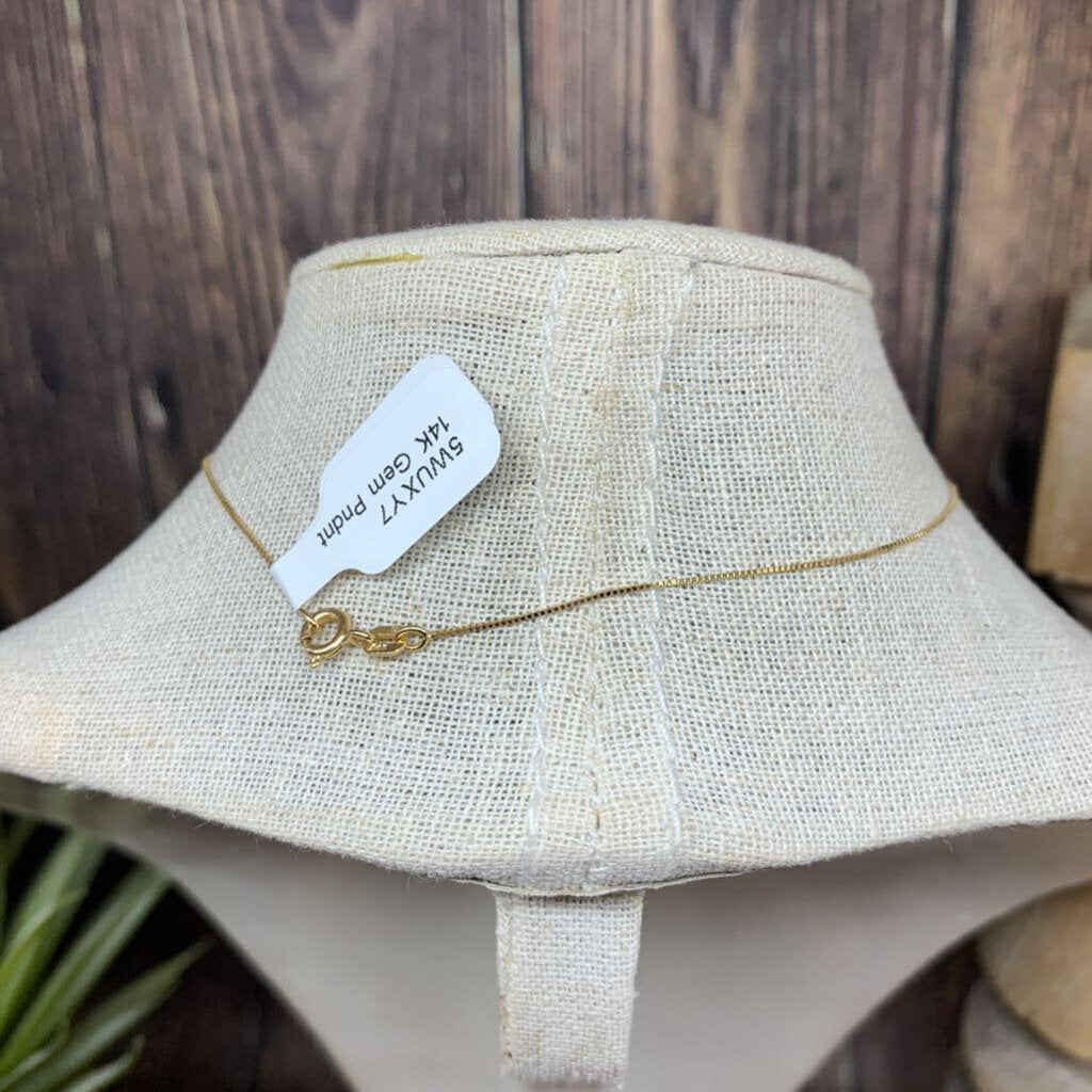 14k Gem Pendant