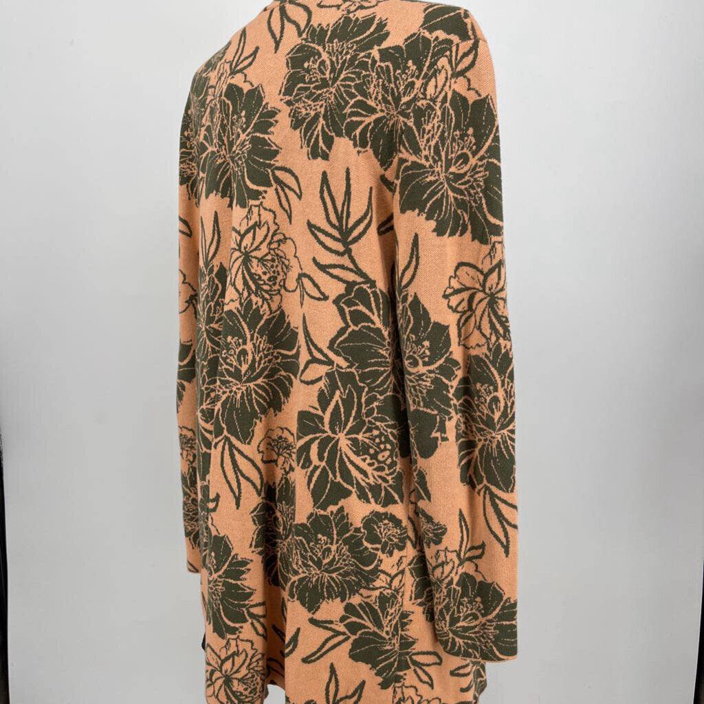 Soft Surroundings L/s Floral Cardigan