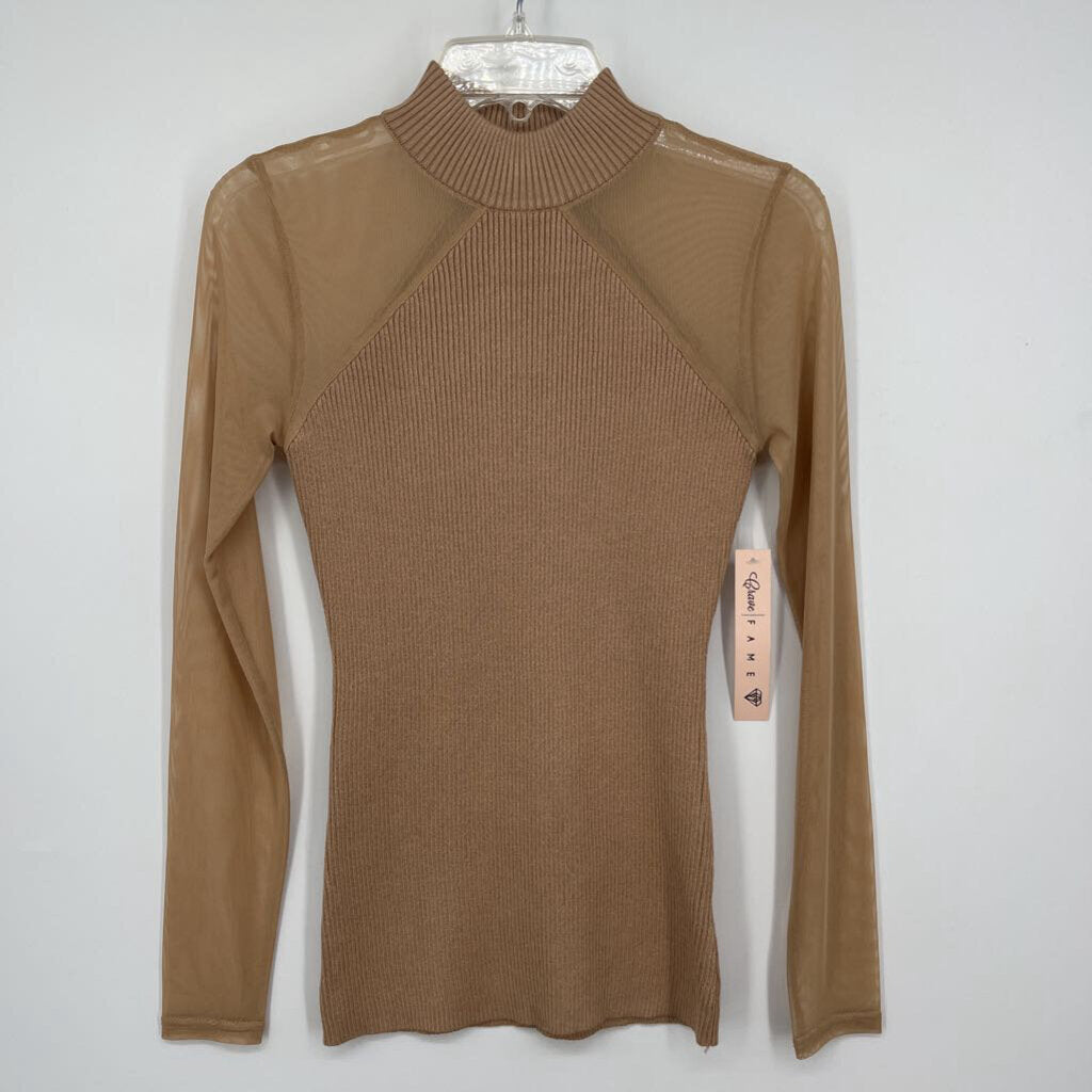 Crave Fame L/Sheer Slv Sweater