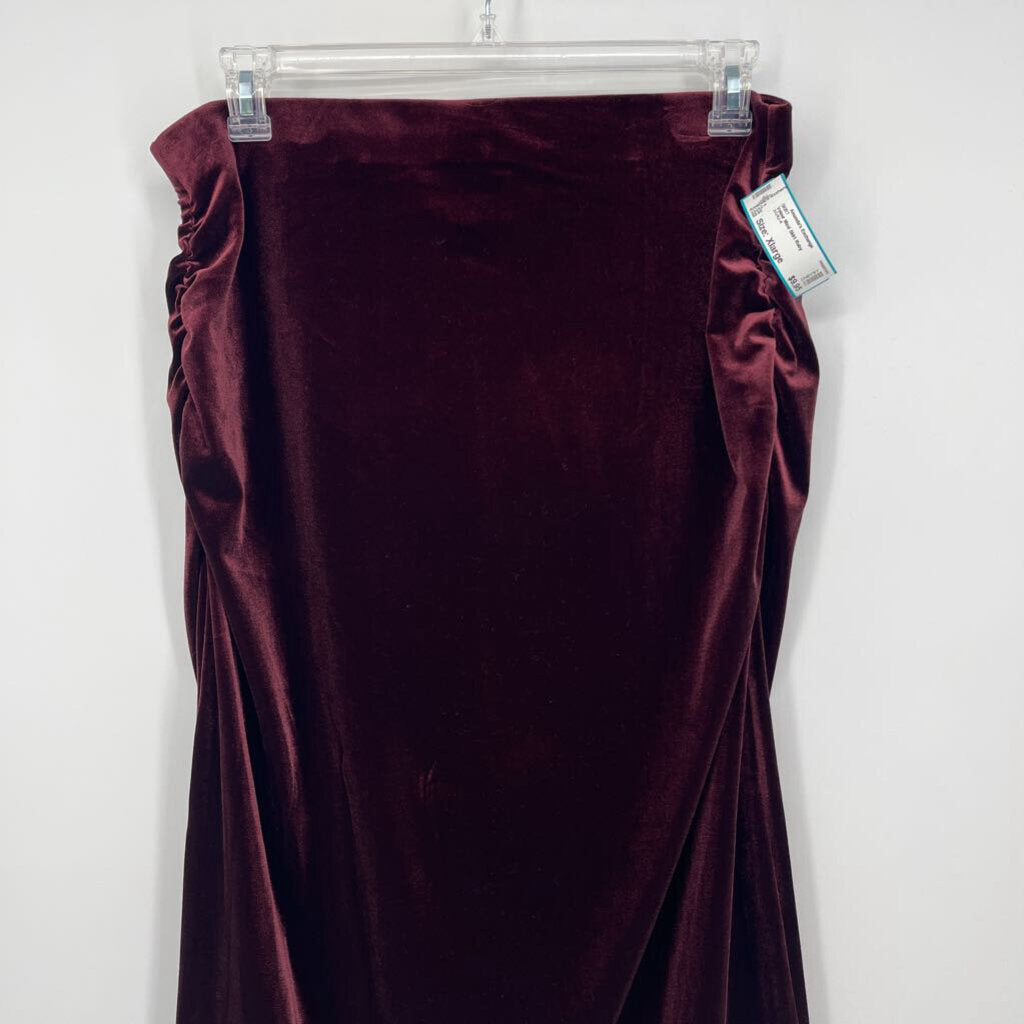 Velour Maxi Skirt