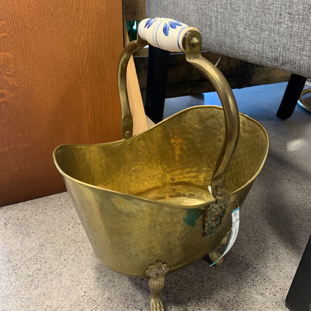 Danish Brass Skuttle Bucket