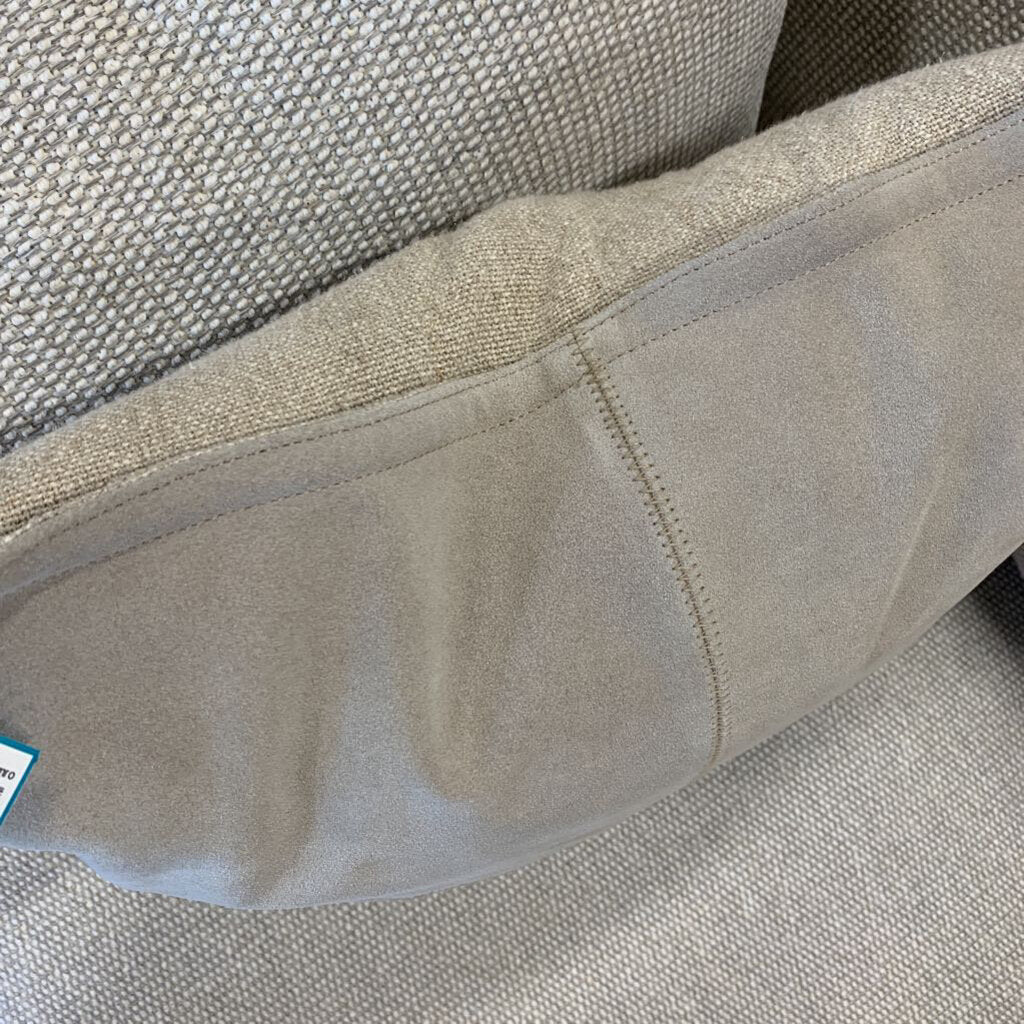 Suede Front Throw Pillow