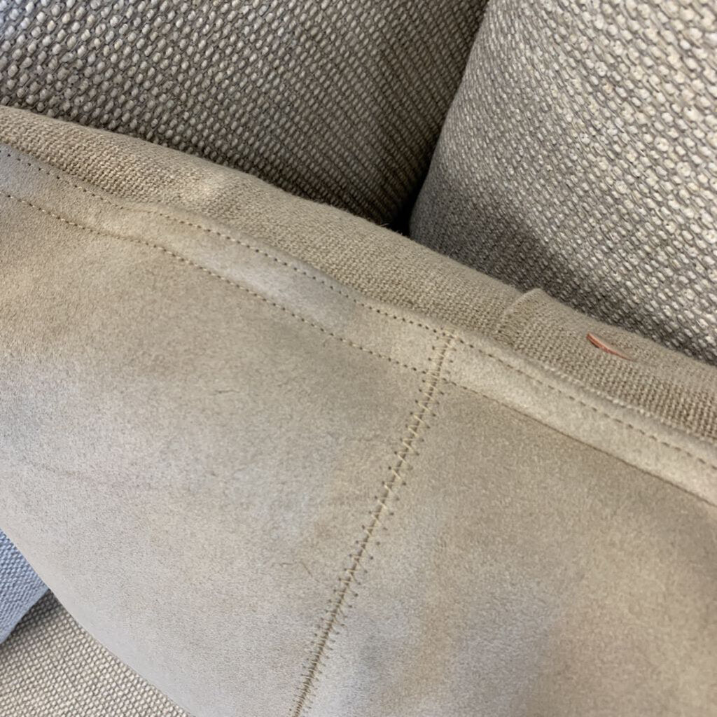 Suede Front Throw Pillow