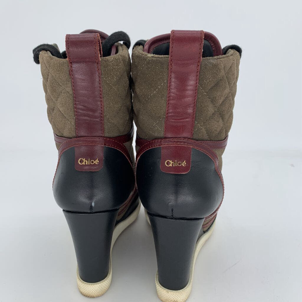 Chloe Wedge Boots AS IS