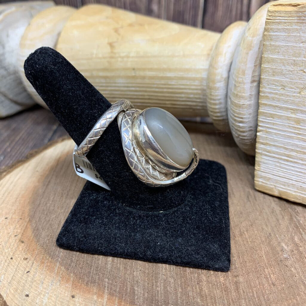 Snake Gem Sterling Ring