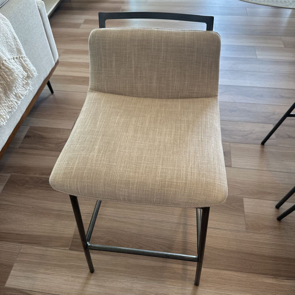 Linen & Metal Counter Stools
