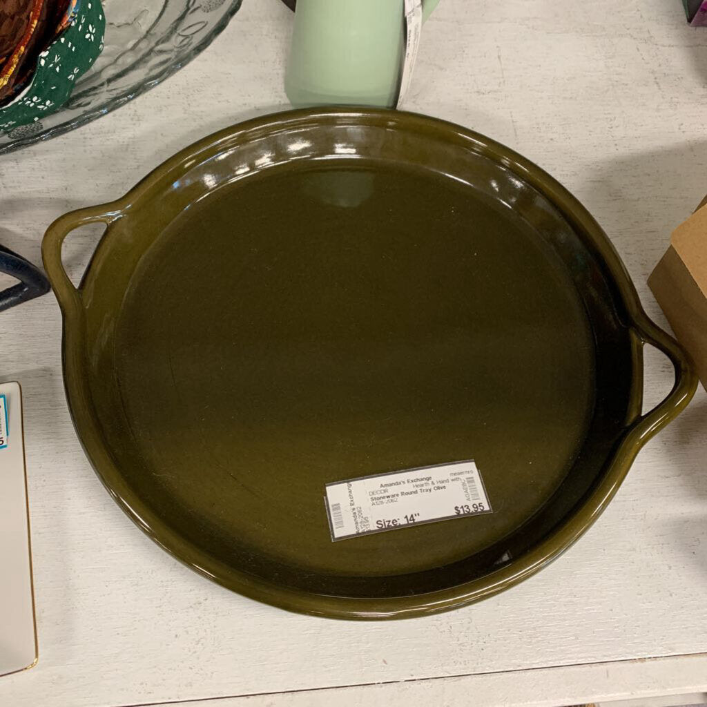 Stoneware Round Tray