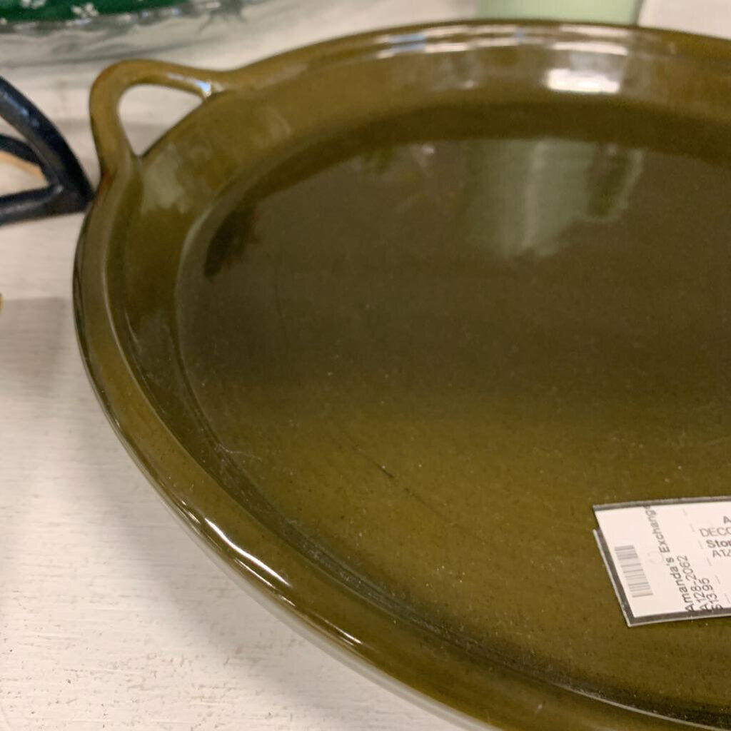Stoneware Round Tray