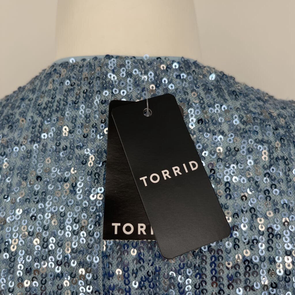 Torrid Open Front Sequin Kimono