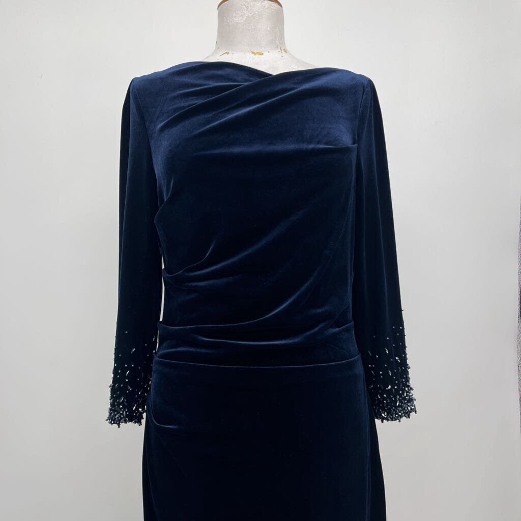Teri Jon L/s Velvet Dress