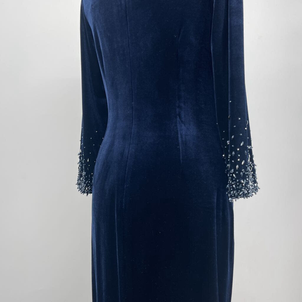 Teri Jon L/s Velvet Dress