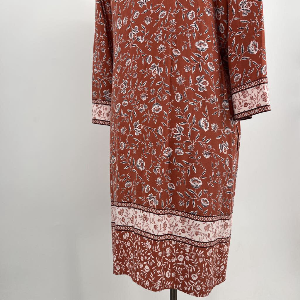 J Jill L/s Floral Dres