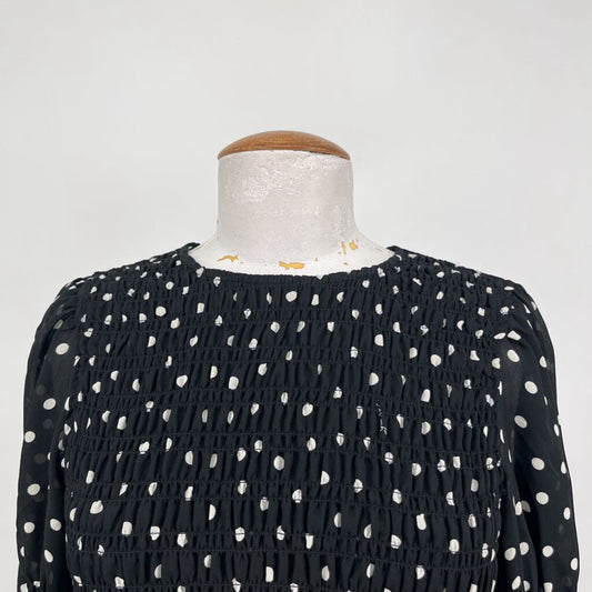 Ganni L/s Polka Dot Dress