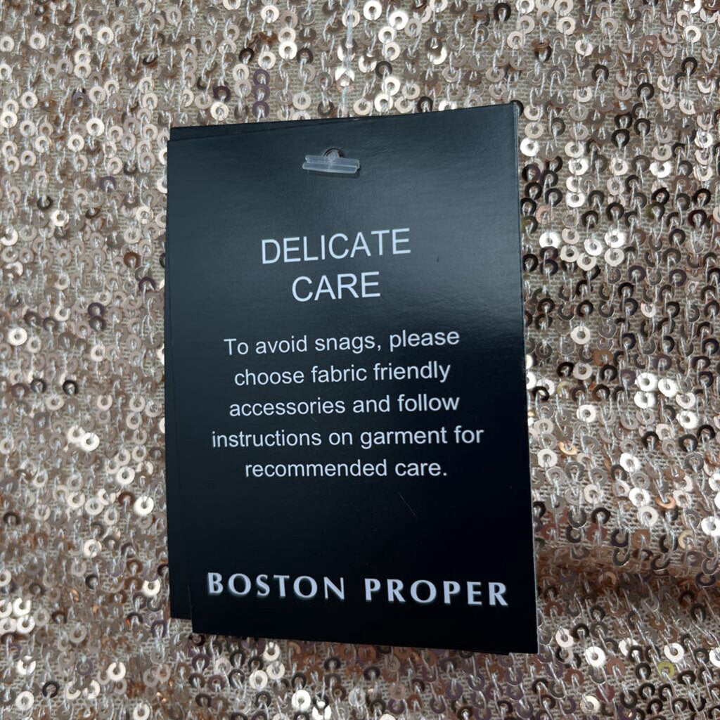 Boston Proper L/s Sequin Shirt