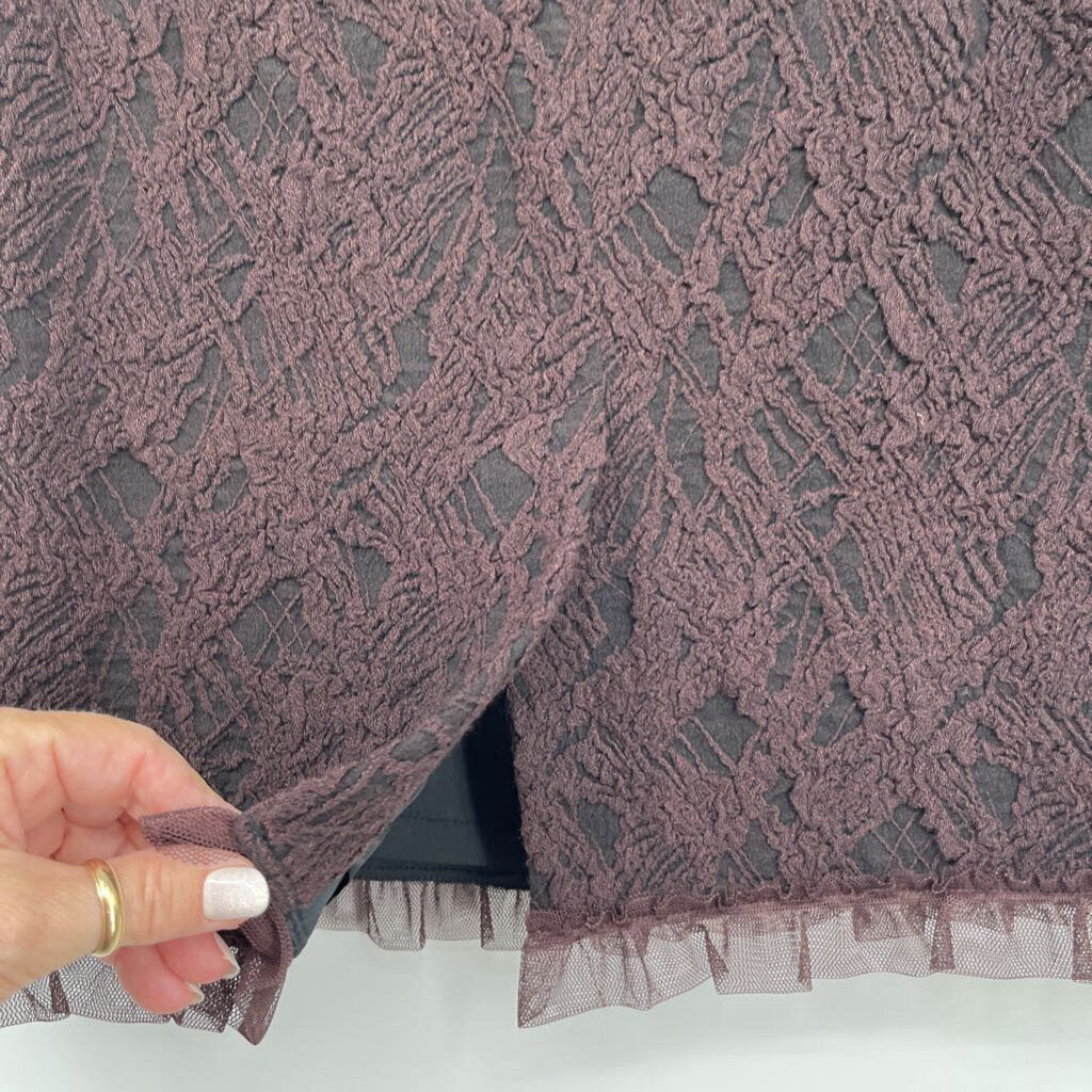 Teri Jon Textured Skirt