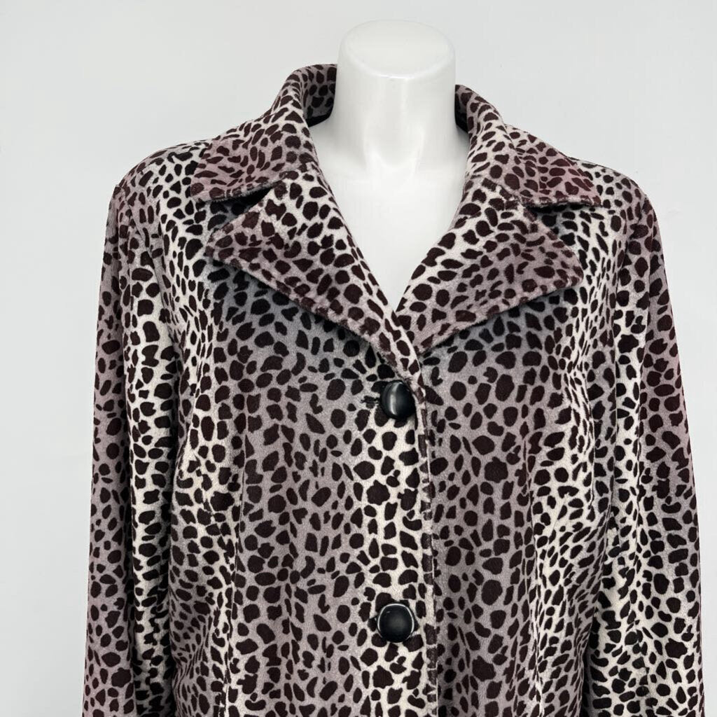 Dennis Basso Animal Print Coat