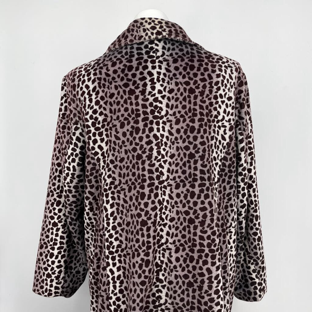 Dennis Basso Animal Print Coat