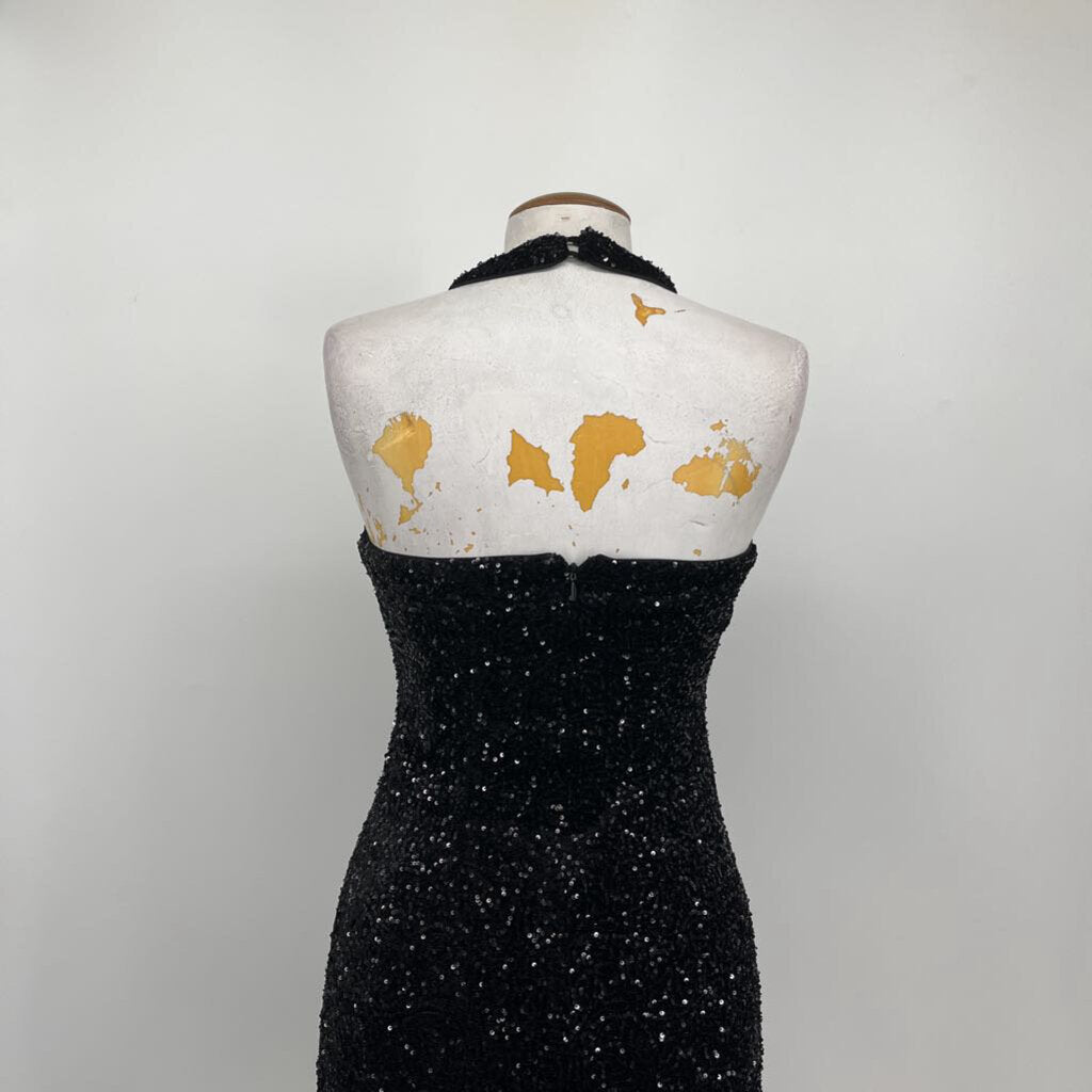Vici Sequin Halter Dress