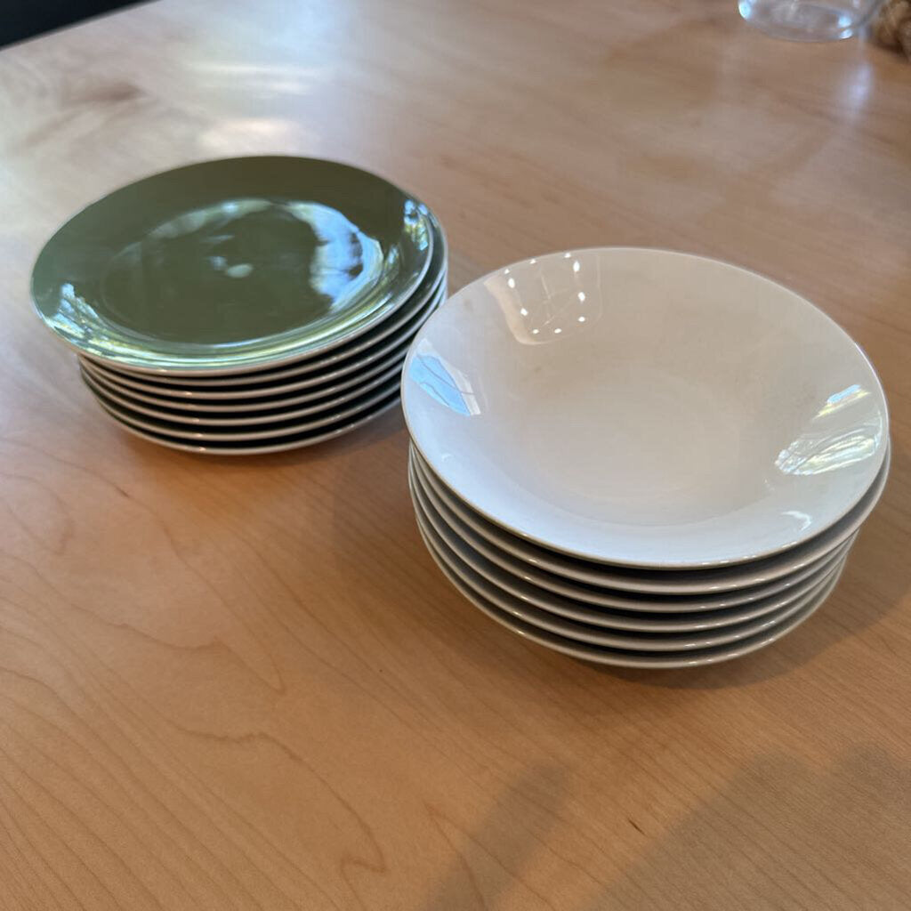 Ironstone Bowl & Saucer Set