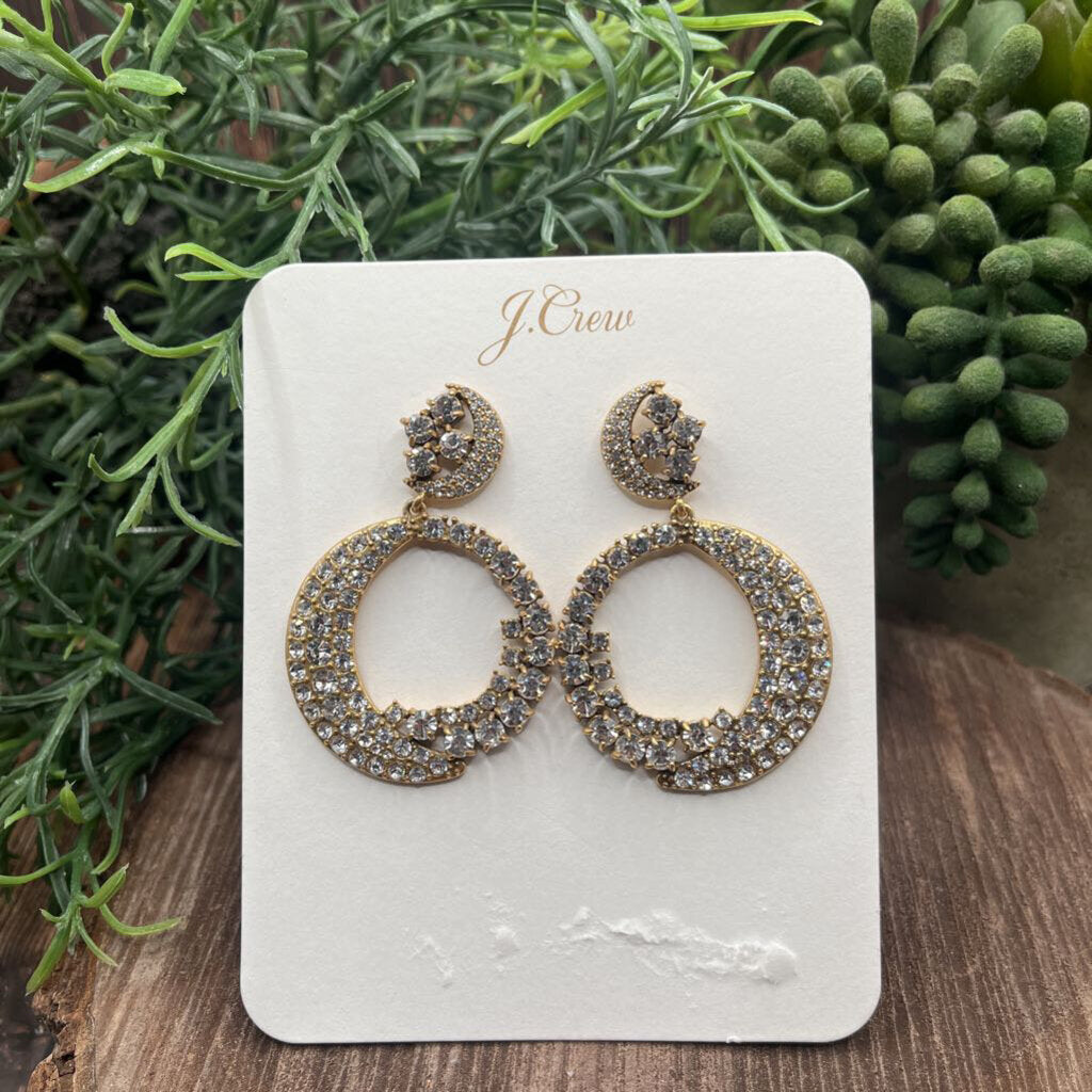 J Crew Crescent Moon Earrings