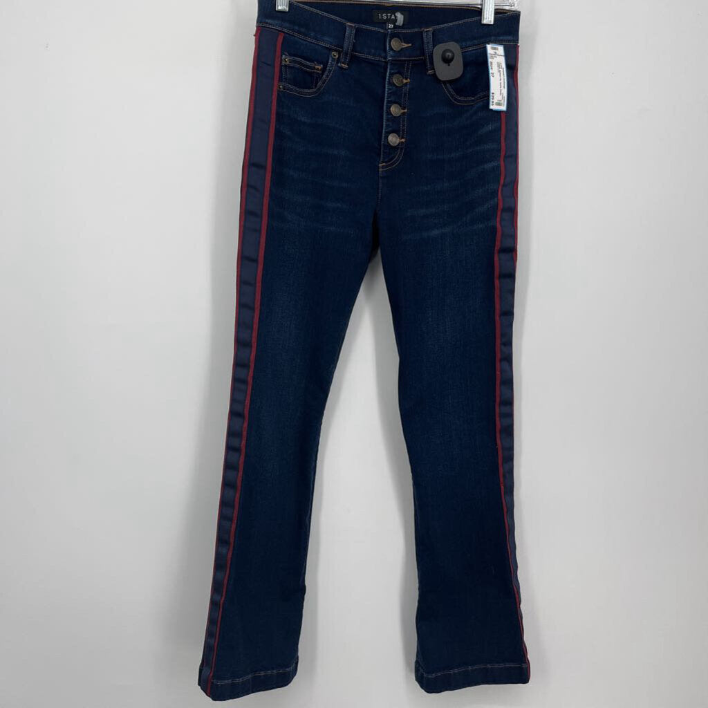 1.State Button Fly Jeans