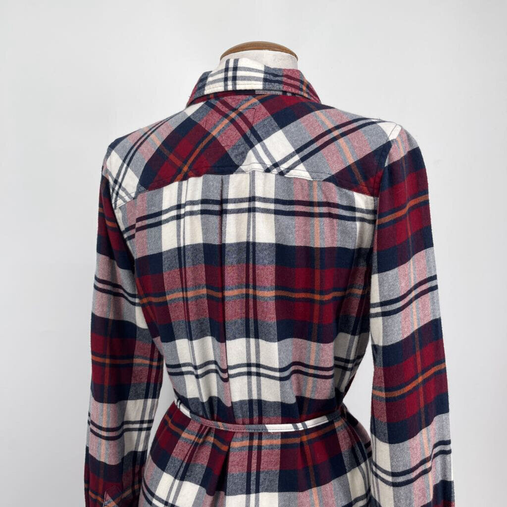 Rails L/s Plaid Shirt Dress