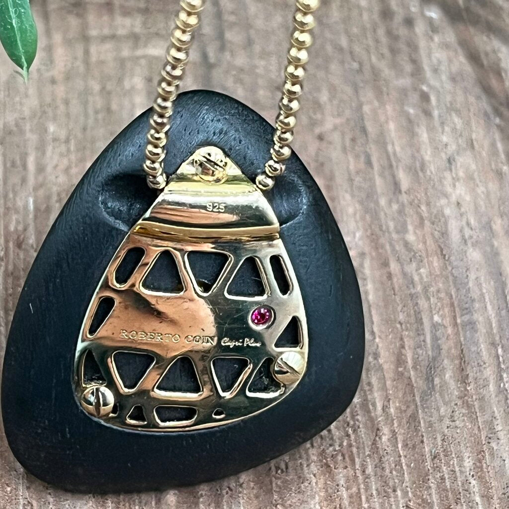Roberto Ebony & Diamond Necklace