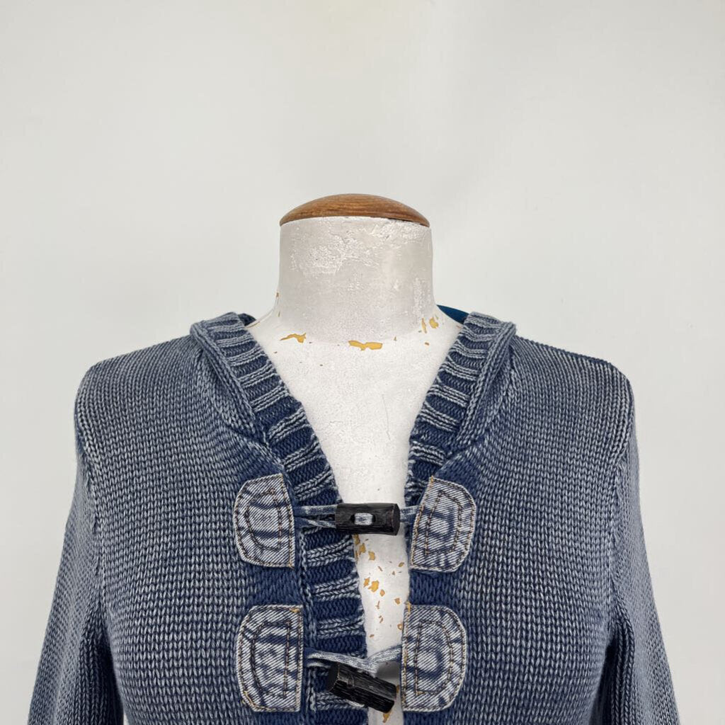 PBJ Blues Toggle Button Cardigan