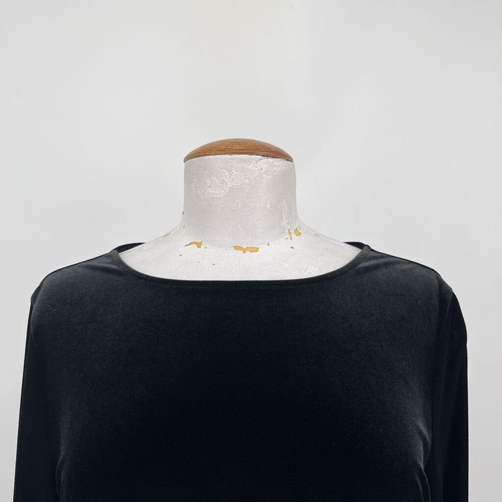 Talbots 3/4 Slv Velour Shirt
