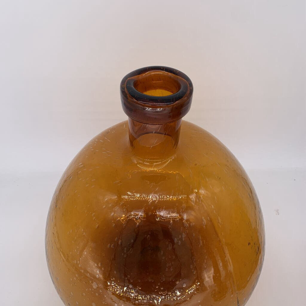 Amber Glass Vase