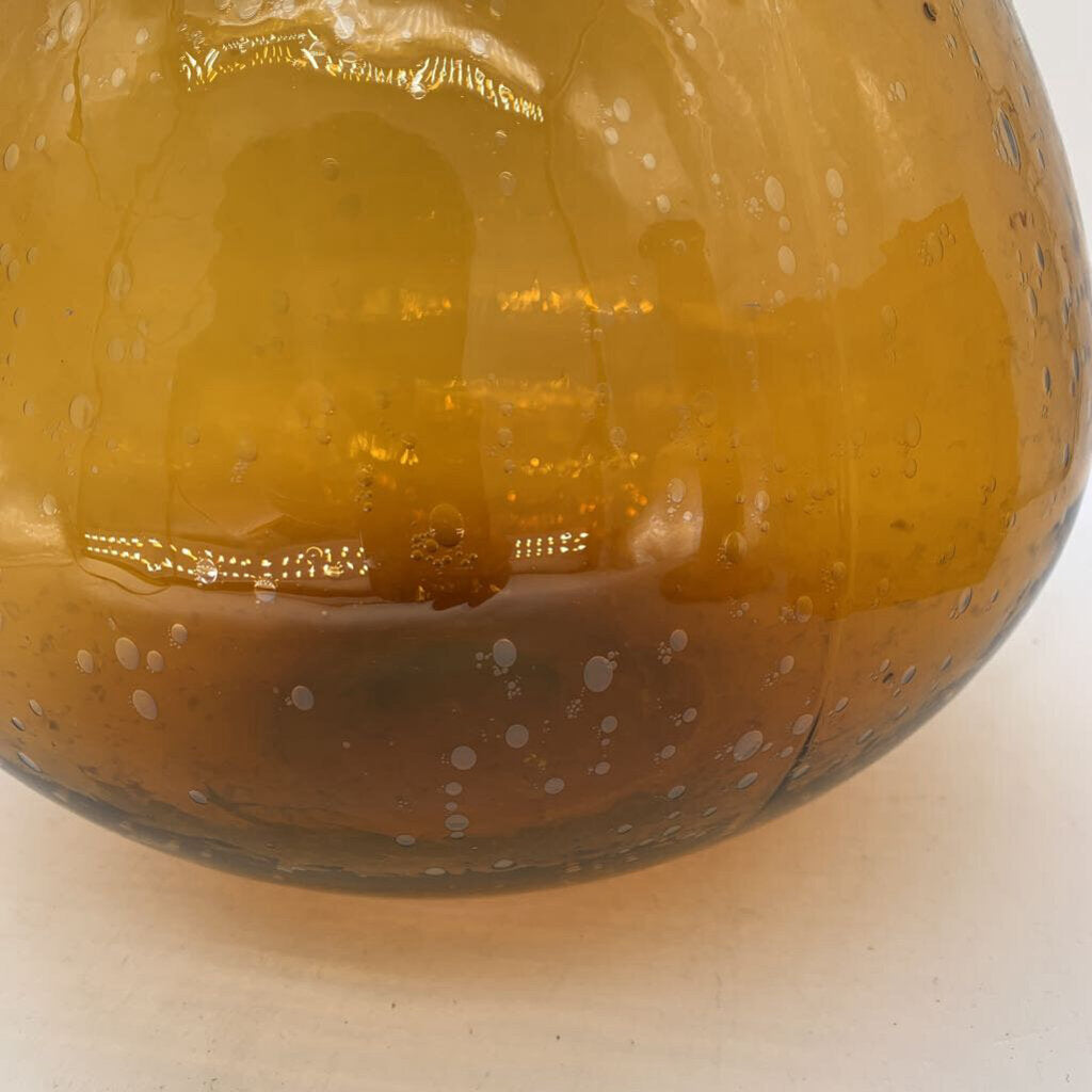 Amber Glass Vase