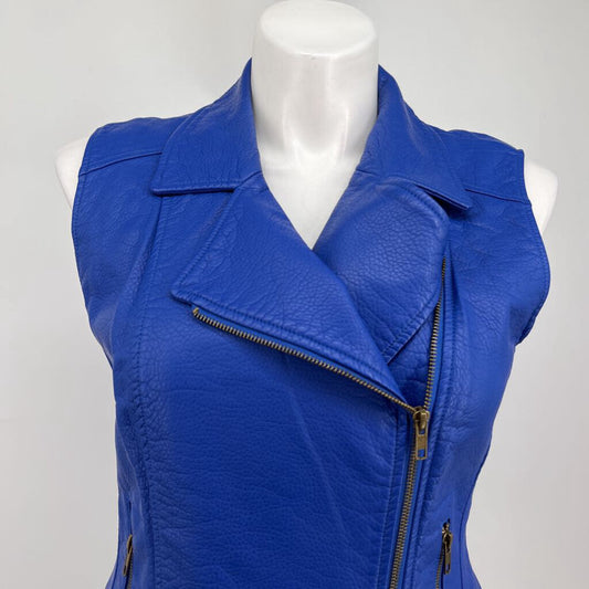 V Cristina Faux Leather Vest