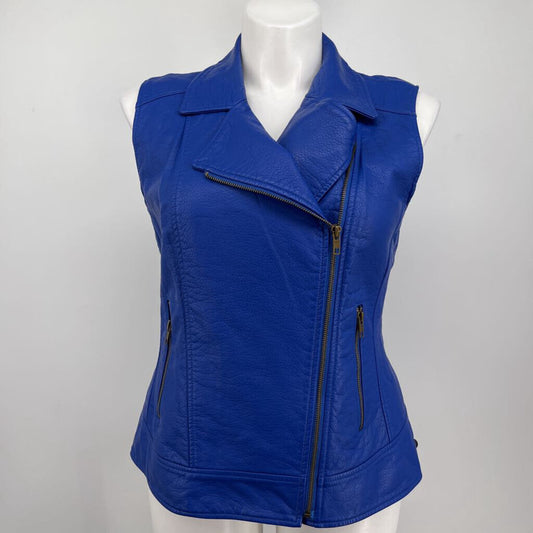 V Cristina Faux Leather Vest