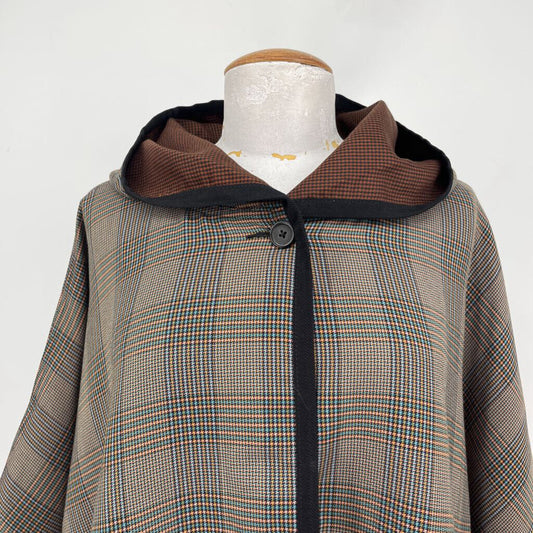 Cabi Hooded Houndstooth Poncho