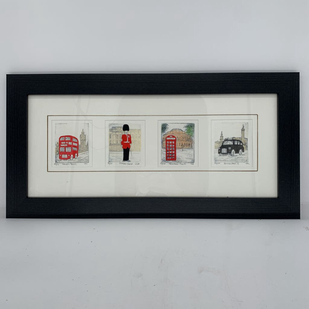 Framed London Etchings